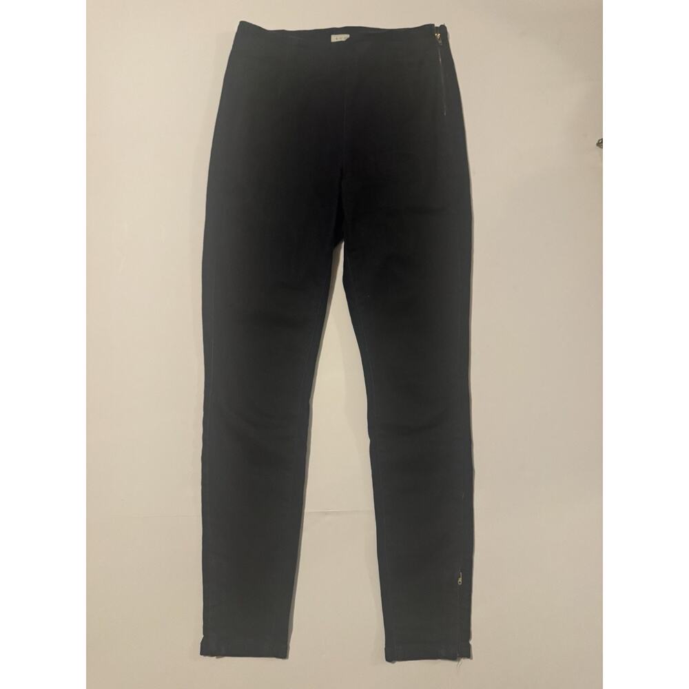 a.n.a Black Ankle Pants Womens 4/27 Stretch Slim Zip Pull On